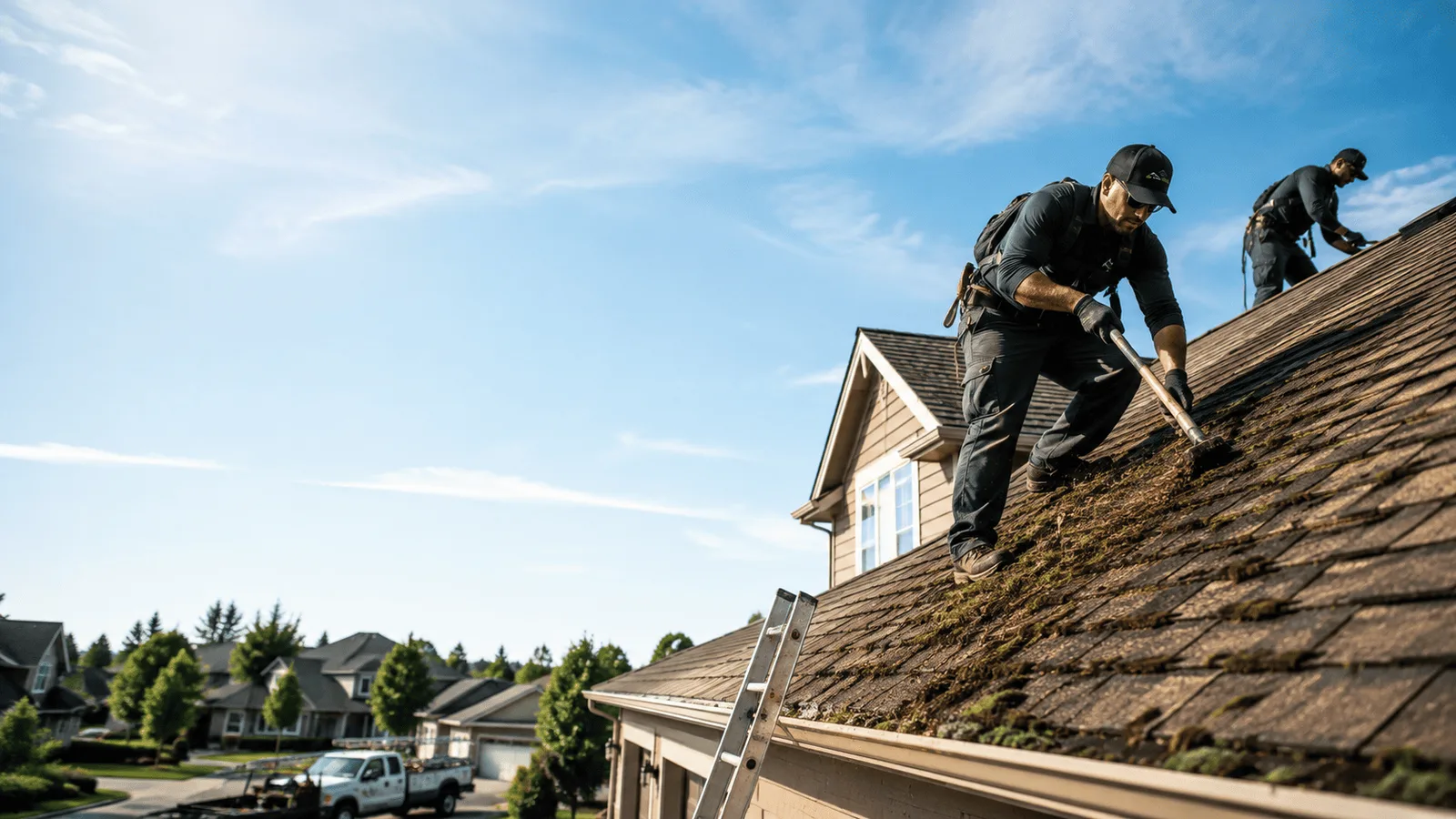 Roof Moss Removal in Bluffs, IL near me